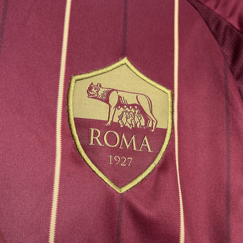 Camisa AS Roma Titular 24/25 - Versão Torcedor - Lançamento