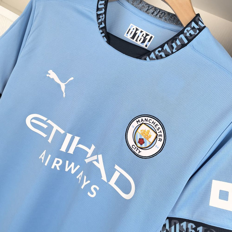 Camisa Manchester City Titular 24/25 - Torcedor Masculina - Lançamento